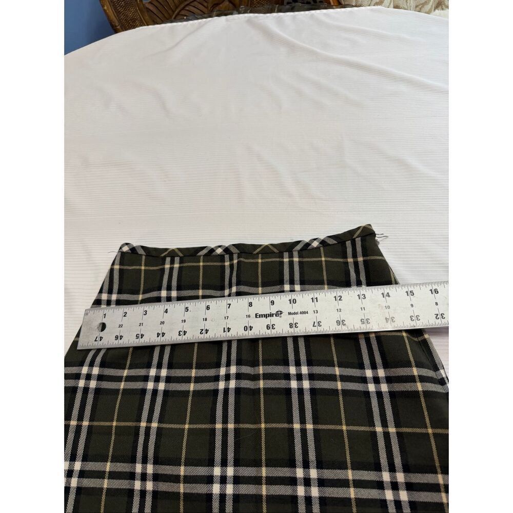 Burberrys Of London Blue Label Green Plaid Skirt Size 36 - Picture 2 of 7